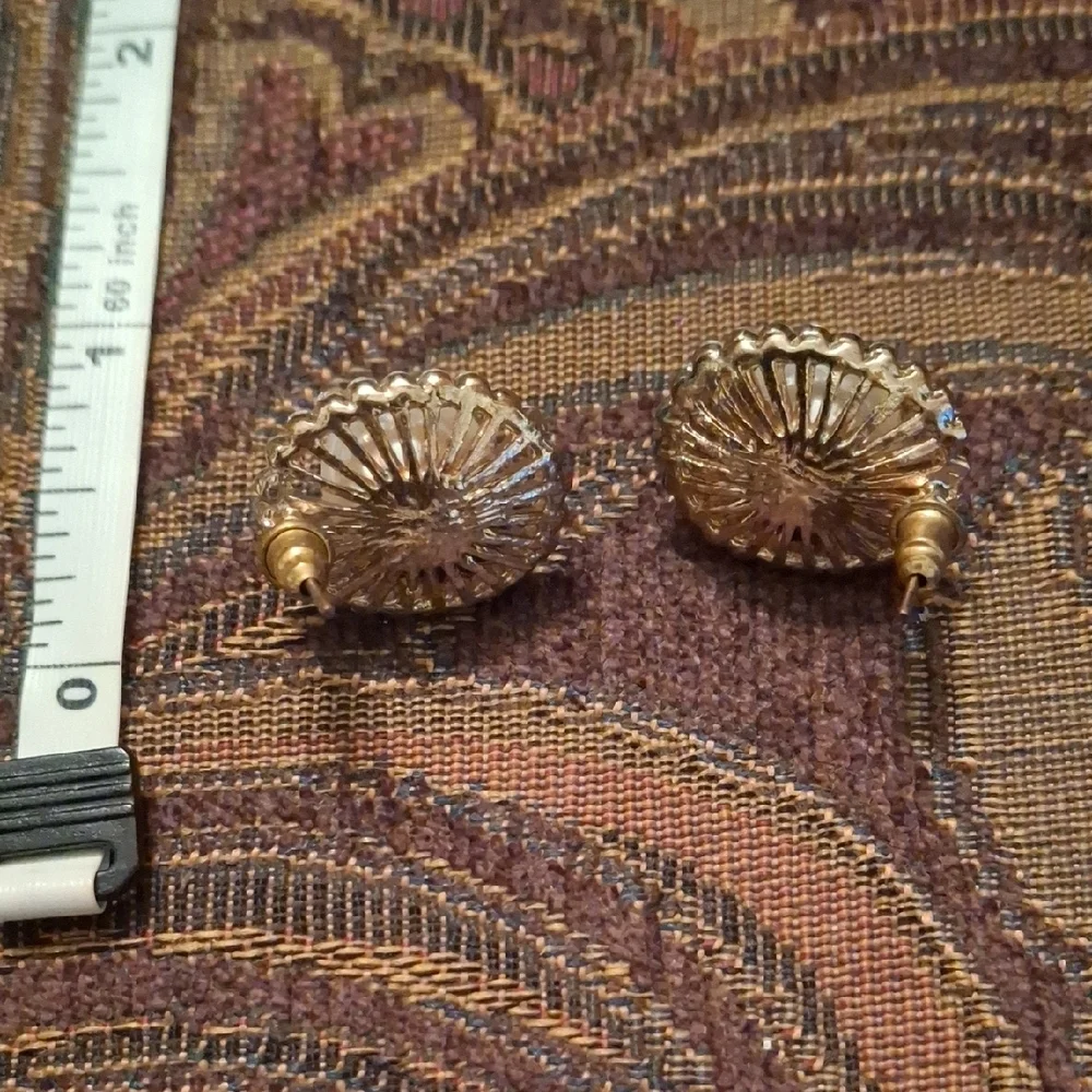 Elegant Gold and Silver Pearl Earrings